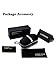 LUOMON Men's Polarized Wrap-Around Sport Sunglasses Al-Mg Aloy Black Frame/Grey Lens Unbreakable Frame LM8179