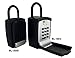 KeyGuard SL-501 Punch Button Lock Box | Portable Shackle LockBox For Outside - Fits House Keys, Car Keys, Fobs, & More | Keypad Safe Box, Digital Push Button Combination Lock | Black Finish
