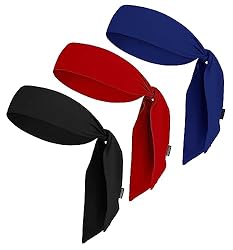 OutdoorEssentials Tie Sweatband Headband Men, Ninja