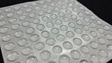 MONSTER-MASTER® Self-adhesive Clear Rubber Feet Tiny Bumpons (100 pack) (0.25