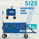 Overmont 300L Folding Festival Trolley Cart All-Terrain 330L Load 150KG view 5