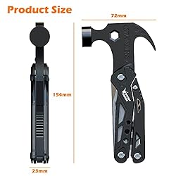 Gifts for Men Dad,14 in 1 Hammer Multitool Pliers