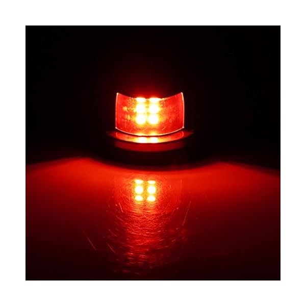 Lemonbest-Stainless-Steel-12V-Marine-Boat-Yacht-Light-LED-Bow-Navigation-Side-Lights-Pontoons-Sailing-Signal-Light-One-Pair-Red-Green