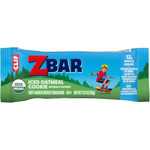 ZBAR – CHOCOLATE CHIP, ICED OATMEAL COOKIE, AND CHOCOLATE BROWNIE – VARIETY PACK – SOFT-BAKED ENERGY SNACK BARS – NON-GMO – 11-12G WHOLE GRAINS – USDA ORGANIC GRANOLA BARS (18 COUNT, MIX MAY VARY)