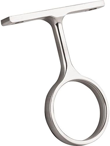 Box of 5 (Five) - Middle Mounting Bracket for 1-5/16" Round Closet Rod - Satin Nickel