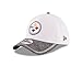 New Era NFL Pittsburgh Steelers 2016 Training Camp Team Color 39THIRTY Stretch Fit Cap, Large/X-Large, White/Gray Heather