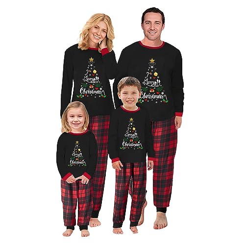 WephuPSho Christmas Pajamas for Family Matching Xmas Christmas Pjs