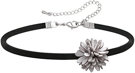 Women's Classic Black Velvet Choker Necklace for Girls Gothic Tattoo Flower Choker Adjustable Necklace jewelry Gift
