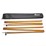 Adjustable Tent Poles, Telescoping Aluminum Tarp and Tent Poles, Collapsible&nbsp;Lightweight Poles for Camping, Backpacking, Hammocks, Shelters, and Awnings