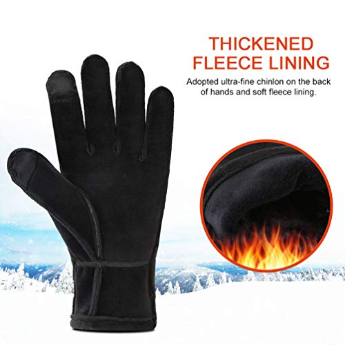 VBG VBIGER Winter Gloves Sports Touchscreen Gloves Thick Cycling Gloves Warm Fleeced Lining Cold Weather Gloves for Men Women