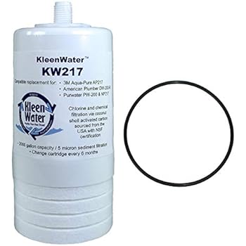 KleenWater Aqua-Pure AP200 / AP217 Compatible Filter, Alternative Replacement Cartridge with O-Ring