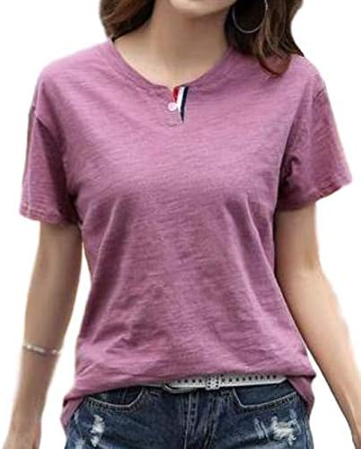 [フィオリア] カットソー 長袖 半袖 Tシャツ Uネック 無地 シンプル レディース M～2XL