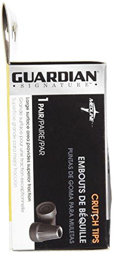 Medline G00841 Guardian Super Crutch Tip, Black, 7/8 Inch