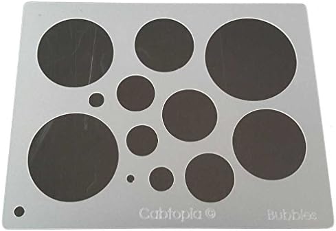 Cabtopia - Lapidary Jewelry Design Template Stencil"Bubbles"