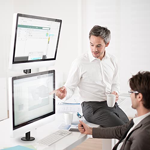 HUANUO Vertical Monitor Mount, Dual Monitor Stand with Height