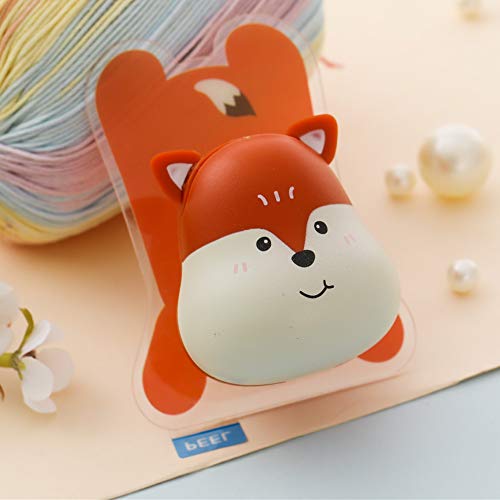 Heasa Toothbrush Holder Wall Mounted, Animal Kids Toothbrush Holder (Red Fox & Yellow Tiger) - Thumbnail 3