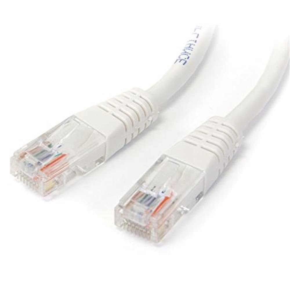 StarTech Cat5e Ethernet Cable - 10 ft - White - Patch Cable - Molded Cat5e Cable - Network Cable - Ethernet Cord - Cat 5e Cable - 10ft (M45PATCH10WH) — image 1