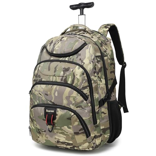 Boavan Rolling Backpack Water Resistant Wheeled