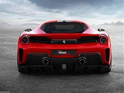 Amazoncom Ferrari 488 Pista 2019 Poster 18 X 24