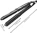 Kissbeauty MCH Professional Wet/dry Steam Flat Iron, Tourmaline Ceramic Vapor Heater Salon Hair Straightening Irons,Hair Styling Tools with Locking Switch Heat Up Fast Steam Hair Straightener Black