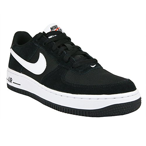 nike air force 1 (GS) trainers 596728 sneakers shoes (4.5 US BIG KID, black white 026)