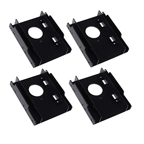 Adasea 2.5" to 3.5" Hard Drive Adapter SSD HDD Plastic Mounting Bracket Adapter Hard Drive Holder,Pack of 4