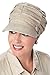 Headcovers Unlimited Pleated Newsboy Hat-Caps for Women with Chemo Cancer Hair Loss