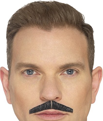 Adult Mens Stag Night Fancy Party Pencil Moustache One Size Black
