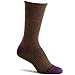 Hi-Tec Women's Performance Hiking Crew Socks for Outdoors, Casual Use (2 Pair Pack) - Brown