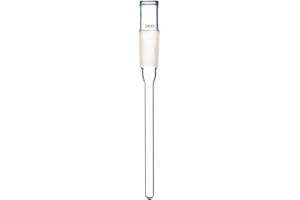 Deschem 200mm 24/40 Glass Thermometer Adapter 20cm Stem Tube w/Wide Mouth Total Length Approx 280mm Lab Glassware