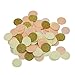 Mybbshower 1 Inch Peach and Gold Circle Confetti Table Decoration Pack of 5000