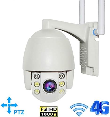 LIUYJ 2MP 3G 4G Wireless PTZ IP Camera WiFi 1080P Outdoor Waterproof Mini Cam P2P 5X Optical Zoom Two Way Audio CCTV Security Camera