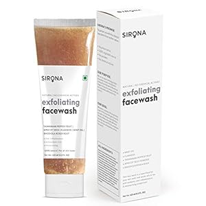 Sirona Natural Exfoliating Face Wash for Men & Women – 125 ml | Suitable For All Skin Type