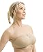 Carole Martin Strapless Bras for Women, Wireless Womens Bandeau Bra from Small to Plus Size - 36 Beige