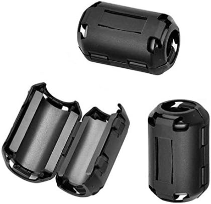 10PCS Clip-on Ferrite Core Ring Bead Anti-interference High-frequency Filter RFI EMI Noise Suppressor Cable Clip (9MM)