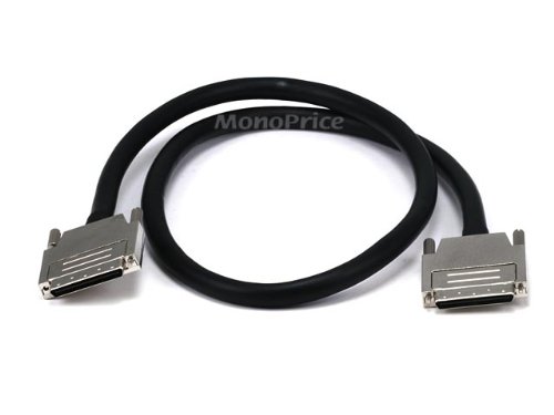 0.8 mm/0.8 mm VHDCI 0.8mm SCSI Cable - 3ft , Offset