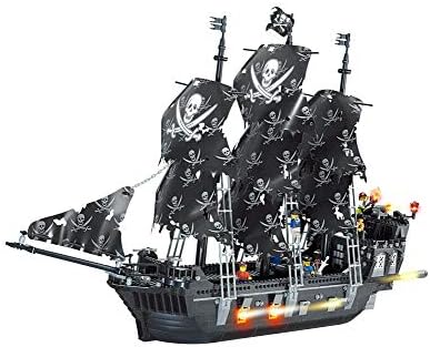 Keefe Kazi Black Pearl Ship Set Pirate Ship(No Original Box,New in Sealed Bag )