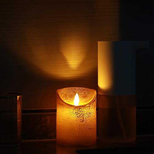 Flickering Flameless Candles Moving Flame LED Real Wax Battery Operated