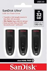 SanDisk 32GB Ultra USB 3.0 Flash Drive 130MB/s Password Protection Pack view 7