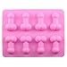 Mujiang Bachelorette Party Mini Penis Gummy Jello Chocolate Candy Pastry Baking Molds Pack of 2
