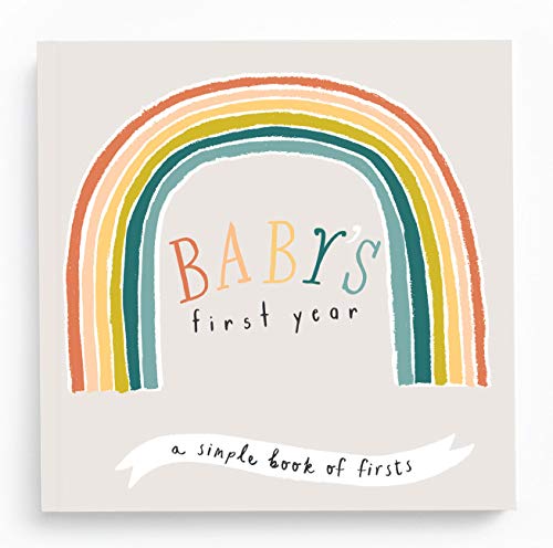 Lucy Darling Little Rainbow Baby Memory Book – First Year Journal Album To Capture Precious Moments – Milestone Keepsake…