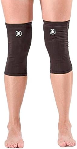 Lightweight Performance Knee Sleeves (PAIR) Gentle Compression &amp; Knee Pain Relief For Fitness Activities; Ideal for Knee Sprain, Knee Arthritis Symptoms, or Aching Knees. IWF8615 by ICEWRAPS Fitness