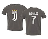 Spark Apparel Soccer Shirt #7 Cristiano Ronaldo CR7 Little Kids Girls Boys Toddler T-Shirt