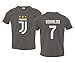 Spark Apparel Soccer Shirt #7 Cristiano Ronaldo CR7 Little Kids Girls Boys Toddler T-Shirt