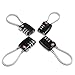OULII TSA Approved Locks Security Luggage Locks Combination Padlocks 4-Pack 3-Digit Black