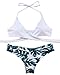 MOOSKINI Womens Padded Push-up Bikini Set Bathing Suits Two Pieces Swimsuit Green Large