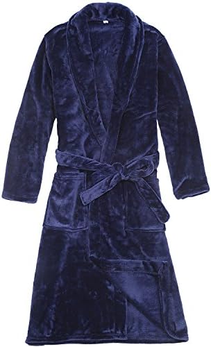 WORW Big Boys' Solid Robes Bathrobe Robes (Medium)
