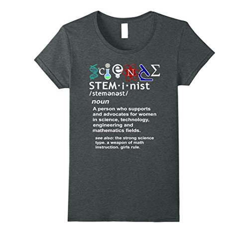 Womens Steminist Free Science March Rally T-shirt Medium Dark Heather