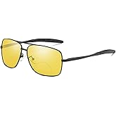 laureles Men's Night Vision Bifocal Reader Sunglasses Yellow Lens Driving Outdoor Reading Glasses Mens