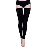 PPXGOGO Thigh High Compression Socks, Firm Support 20-30 mmHg Gradient Compression Stockings with Silicone Band. Treatment for Runnin